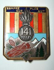 Insigne 141 regiment d'occasion  Senozan