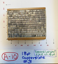 Letterpress type pt. for sale  San Leandro