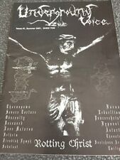 Underground Voice #1 Fanzine 2001 Rotting Christ Naer Mataron Astarte Thanatos comprar usado  Enviando para Brazil