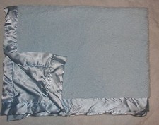 Cobertor de bebê Little Me azul pele sintética cetim costas comprar usado  Enviando para Brazil