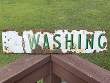 Porcelain washing sign for sale  Greenville