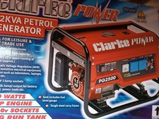 Clarke pg2500 2.2kva for sale  POOLE