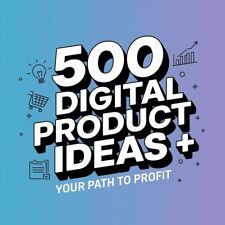 500 ideias de produtos digitais para inspiração + direitos MRR/PLR – seu caminho para o sucesso comprar usado  Enviando para Brazil