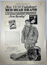 Equipo de lona vintage marca Red Head 1930 cazadores pescadores segunda mano  Embacar hacia Mexico