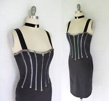 Vestido vintage DOLCE & GABBANA de couro de seda elástica espartilho cintura desossada comprar usado Vestido vintage DOLCE & GABBANA de couro de seda elástica espartilho cintura desossada comprar usado  Enviando para Brazil