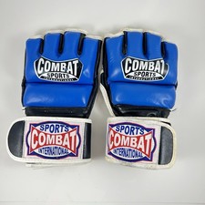 Luvas híbridas de MMA Combat Sports International Fighting tamanho G adulto, azul comprar usado  Enviando para Brazil