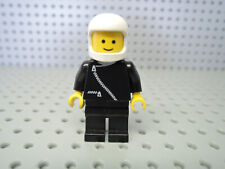 Lego Figurka Town Mann Kierowca wyścigowy Czarna kurtka Zamek błyskawiczny zip021 6391 na sprzedaż  Wysyłka do Poland