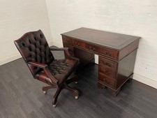 Chesterfield pedestal desk for sale  MARCH
