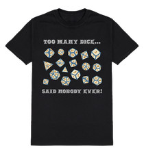 Camiseta Too Many Dice Said Nobody Ever jogos de tabuleiro masculina feminina engraçada retrô gamer comprar usado Camiseta Too Many Dice Said Nobody Ever jogos de tabuleiro masculina feminina engraçada retrô gamer comprar usado  Enviando para Brazil