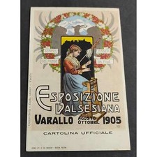 Cartolina esposizione valsesia usato  Alessandria