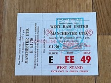 Ticket 1977 west for sale  DUNMOW