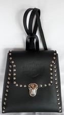Mochila Harley Davidson cravejada preta couro rígido comprar usado  Enviando para Brazil