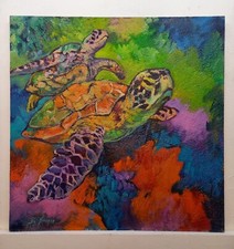 Quadro dipinto acquario usato  Vodo Cadore