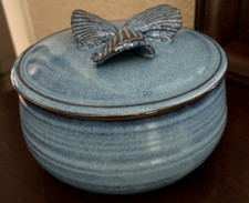 Blue glazed lidded for sale  San Antonio