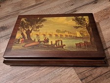 Portasigarette legno vintage usato  Palermo