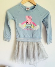 Vestido Peppa Pig Girl’s saia tutu azul e prata manga longa tamanho 5T comprar usado  Enviando para Brazil