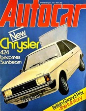 Autocar magazine jul for sale  WATERLOOVILLE