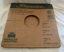 Tubo de encanamento de cobre Streamline tipo K 1/4" 60' bobina macia P/N KS-02060, usado comprar usado  Enviando para Brazil