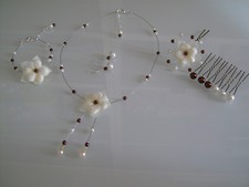 Parure bijoux marron d'occasion  Saint-Maixent-l'École