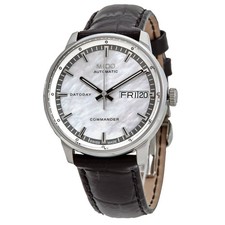 Usado, Relógio feminino Mido Commander II automático mostrador esfregão branco M016.230.16.111.80 comprar usado  Enviando para Brazil