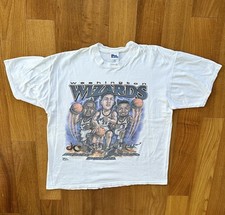 Camiseta Vintage Anos 90 Jogador Profissional Washington Wizards Caricatura NBA Webber Howard  comprar usado  Enviando para Brazil