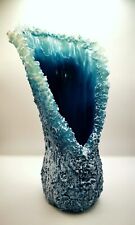 Vaso vetro blu usato  Italia