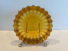 Usado, GRANDE CINZEIRO DE VIDRO ÂMBAR VINTAGE 10" MCM FOSTORIA SUNBURST **LEIA** comprar usado  Enviando para Brazil