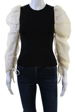 Blusa Zara Feminina Gola Redonda Manga Longa Malha Colorblock Tamanho P, usado comprar usado  Enviando para Brazil