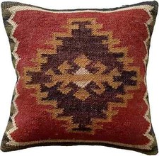 capa de almofada feita à mão travesseiro de juta kilim capa de travesseiro Navajo sudoeste comprar usado  Enviando para Brazil