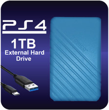 Usado, Disco rígido externo portátil USB 3.0 1TB armazenamento HDD para PS4 (todos os modelos) comprar usado  Enviando para Brazil
