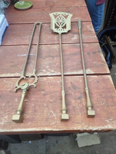 Brass fireplace companion for sale  BOURNE