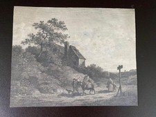 Engraving etching scene for sale  UK