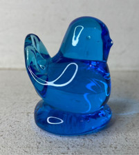 Antigo 1999 Pássaro Azul da Felicidade Arte Vidro Assinado Leo Ward 2,25" EXCELENTE comprar usado  Enviando para Brazil