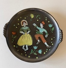 Plat vintage céramique d'occasion  Marseillan