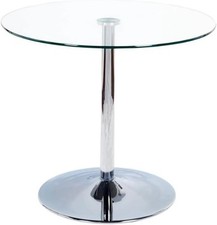 Glass pedestal table for sale  SALFORD