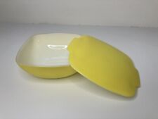 Usado, Caçarola PYREX Hostess prato com tampa quadrada 515B-015 1,5 quarto AMARELO vintage comprar usado  Enviando para Brazil