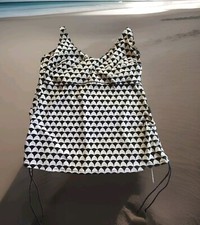 Blusa de natação Anita Rosa Faia Malaika preta branca geométrica feminina 14 nova sem etiquetas comprar usado  Enviando para Brazil