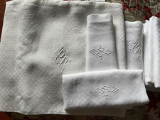 Nappe ancienne damassée d'occasion  Montpellier-