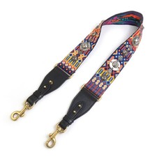 Usado, Autêntica alça de ombro Christian Dior multicolorida lona/metal - h31283g comprar usado  Enviando para Brazil