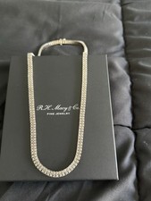 Men diamond necklace for sale  Brewster