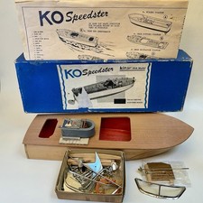 Kit de barco modelo de madeira K&O motorizado KO Speedster 1952 não construído com motor elétrico, usado comprar usado  Enviando para Brazil