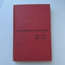 1956 1st Edition Fundamental Mathematics Wade Taylor Hardcover Engineering Book comprar usado  Enviando para Brazil