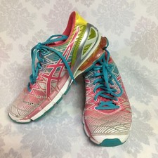 Tênis de corrida ASICS Gel-Kinsei 5 T3E9Y arco-íris rosa azul feminino tamanho 7.5 comprar usado  Enviando para Brazil
