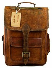 Mochila de viaje de cuero genuino de alta calidad para hombre y mujer. segunda mano  Embacar hacia Mexico