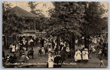 St Paul MN~Multidão Vitória~Ilha Harriet~Parque Infantil~Suporte de Banda~c1910 comprar usado  Enviando para Brazil