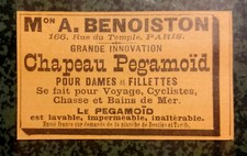 Chapeau pegamoid bains d'occasion  Beaumont-de-Lomagne