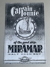 Usado, Pôster Capitão Lonnie do Bom Navio Marimar 1990 Half Moon Bay CA comprar usado  Enviando para Brazil