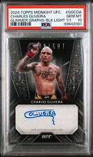 2024 TOPPS MIDNIGHT UFC GLIMMER GRAPHS #GGCOA CHARLES OLIVEIRA 1/1 PSA 10 comprar usado  Enviando para Brazil