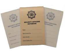 Security officers notebook for sale  HALESOWEN