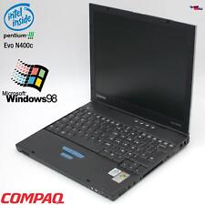 Netbook Notebook Compaq Evo N400C Laptop Windows 98 384MB 20GB Porta Paralela Com comprar usado  Enviando para Brazil